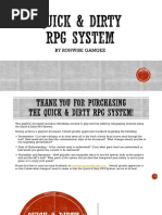 Quick & Dirty RPG System PDF