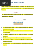 Surface Chemistry