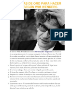 50 REGLAS DE ORO PARA HACER CINE Según WIM WENDERS PDF