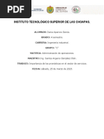 Act.3 Unidad 2 - Importancia de Los Pronosticos en El Sector Servicio