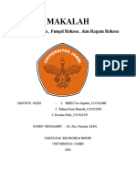 Kelompok 1. Defenisi, Fungsi Bahasa Dan Ragam Bahasa