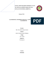 Calorimetría Determinación de La Constante Del Calorimetro (Andres Alexander Quispe Rodriguez)