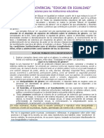 Las Jornadas en Educar en Igualdad EES 172