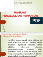 Manfaat Perairan Umum Pada Bidang-Bidang Tertentu