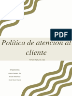 Politica de Atencion Al Cliente PDF