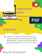 Rules On Prepositions