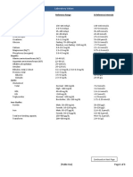 Laboratory Reference Values PDF