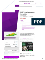 PCB Trace Resistance Calculator - Any Trace in A PCB PDF