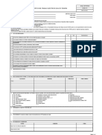 Permiso Escrito para Trabajos Eléctrico en Alta Tensión