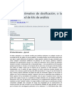 The Estimative Index of Dosing Es