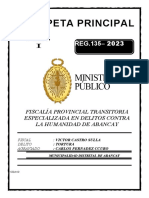 Carpeta Fiscal Caratula