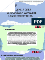 Influencia de La Tecnología en La Vida de Los Universitarios PDF