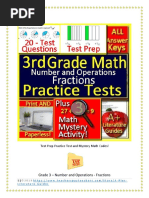 18 - 3rd Grade NWEA MAP Math Test Prep - Geometry and Fractions RIT 171-220 PDF