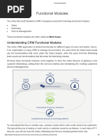 CRM Functional Modules PDF