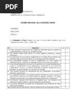 Primer Examen Introduccion Al Derecho PDF