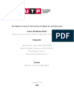 Avance Del Informe Final 1 Seguridad y Salud en El Trabajo