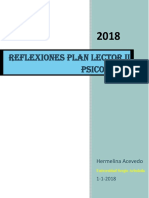 2 Reflexiones Plan Lectot 'Sicología 2018 PDF