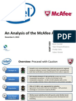 Intel McAfee Acquisition