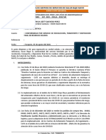 Informe de Conformidad de Servicio de Residuos Solidos