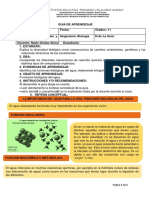 Guia de Aprendizaje Biologia Grado 11 Funciones Biiologicas Del Agua PDF