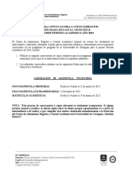 Segunda Convocatoria Cupos Sobrantes Distancia Municipios 2023 - 1