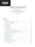 CQP Tutorial PDF