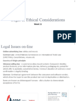 Week 11 Legal Ethical Considerations Student