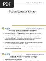 Psychodynamic Therapy