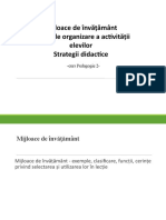 Mijloace de Învățământ Forme de Organizare A Activității Elevilor Strategii Didactice