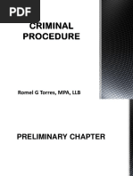 CRIMINAL PROCEDURE A