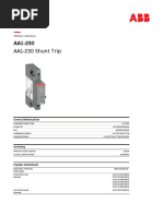 1SAM201910R1003 AA1-230 Shunt Trip - Datasheet ABB