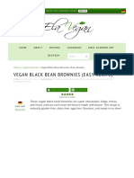 Vegan Black Bean Brownies (Easy Recipe) - Elavegan