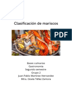 Clasificacion de Mariscos