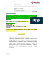 Tarea 1 Investigación de Operaciones 2023 Enero