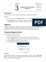 Lab 3 - Instalação WIndows PDF