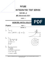 AIITS 1921 PT III JEEA P2 Sol PDF