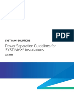 Technical Document - Power Separation Guidelines For SYSTIMAX Installations PDF