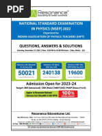 NSEP Paper Code 64