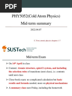 1.3 Summary On Atomic Structure