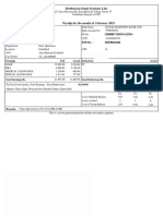 February Salary Slip