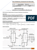 Exp 4 - Frequency Modulation and Demodulation PDF