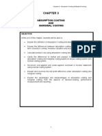 NOTE CHAPTER 9 - Absorption Costing & Marginal Costing