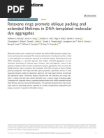 Rotaxane Rings Promote Oblique Packing and Extended Lifetimes in DNA-templated Molecular Dye Aggregates