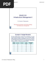 Week 11c - Risk-Based Prioritization and Funding Strategy