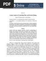 Content Analysis of Counseling Ethics and Decision Making PDF