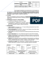 Procedimiento Corporativo de Carguío de Explosivos en Taladros Largos Negativos