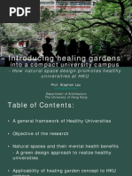 Introducing Healing Gardens Into A Compact University Campus