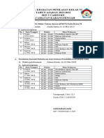 Contoh Jadwal Penilaian Kelas VI