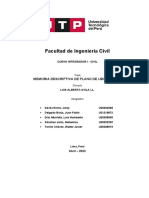 Memoria Descriptiva de Plano de Ubicación