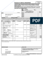 Certificate of Liability Insurance: SVG/LLGC Is Additional Insured